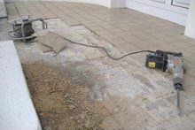 before terrazzo flooring