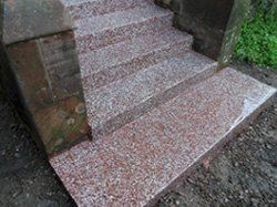 restored terrazzo steps