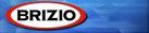 A red and white circle with the word brizio on it