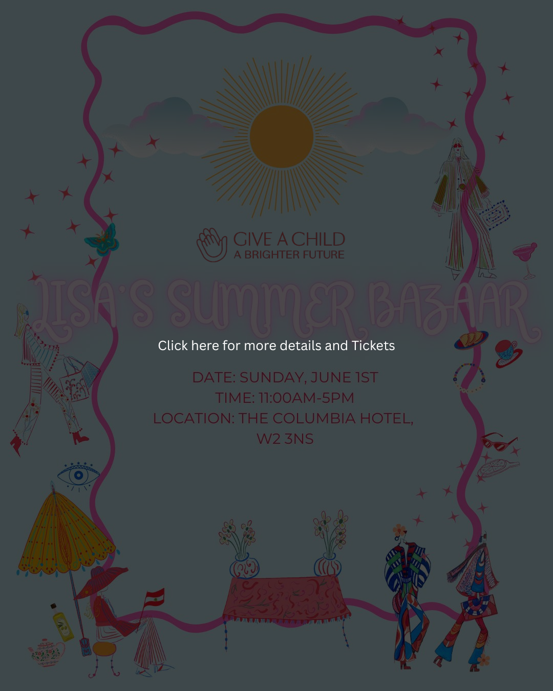 Click here for more information about the Lisa's Summer Bazaar 2025