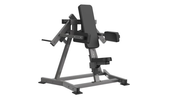 黑色健身机位于白色表面上。