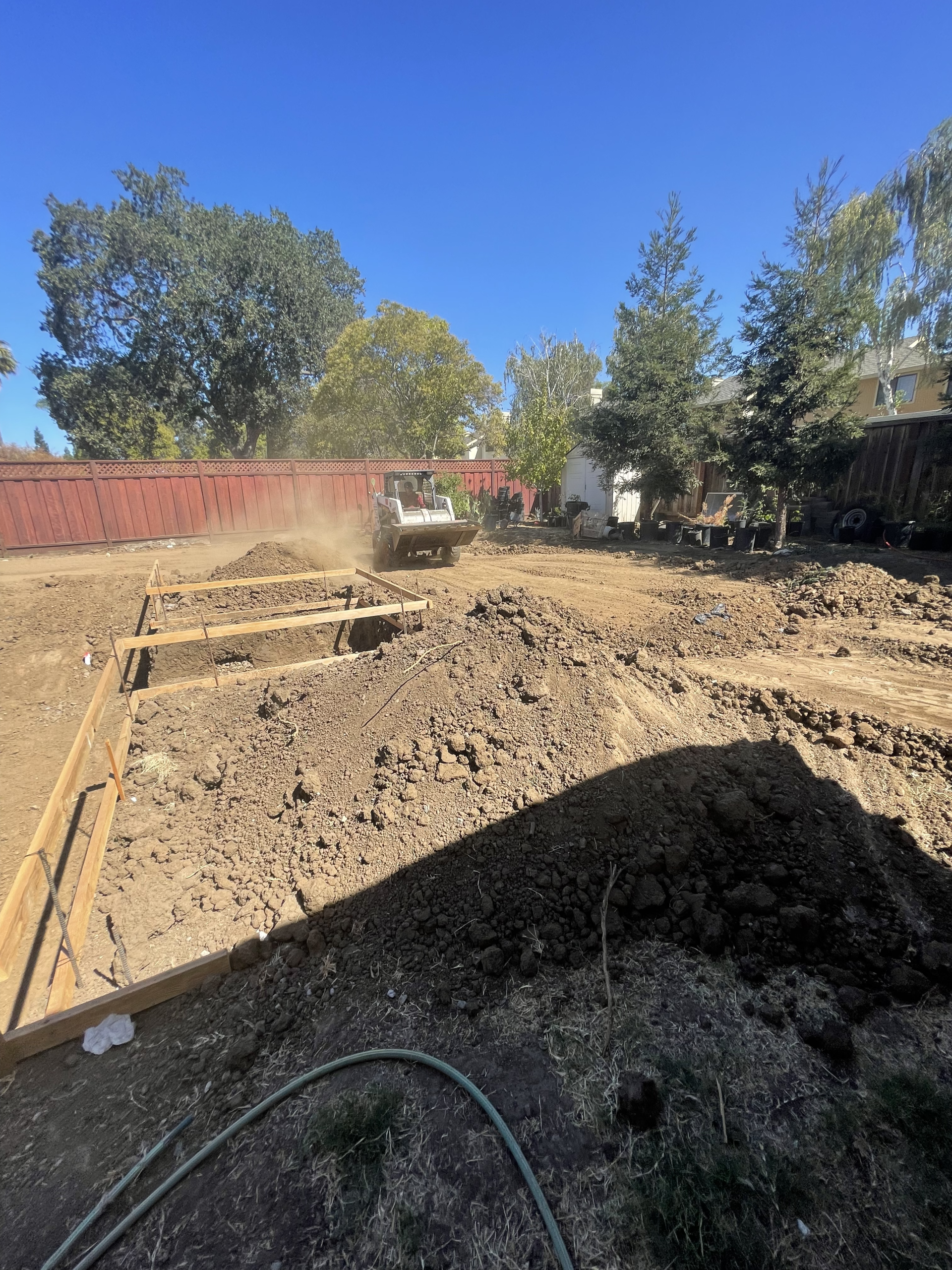 Timberland Tree Care preparing yard for pool