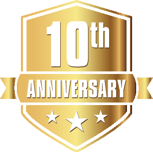 10th anniversary shield