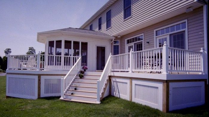 White Wooden Deck