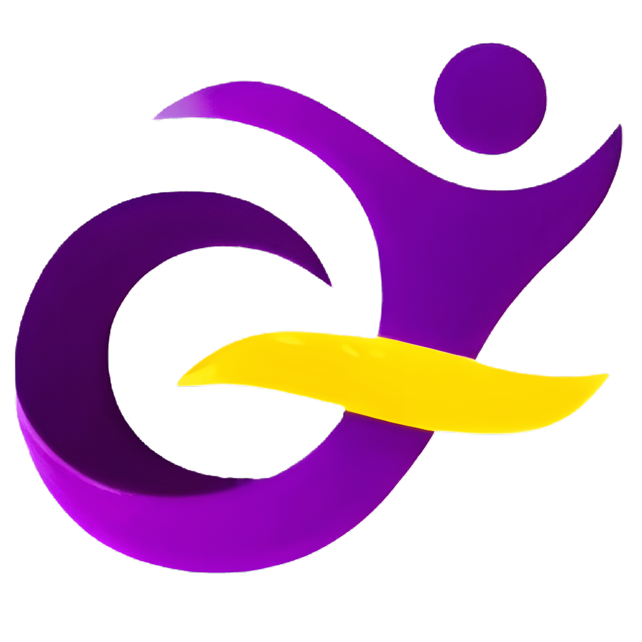 A purple and yellow logo for the disability holiday trust