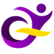 A purple and yellow logo for the disability holiday trust