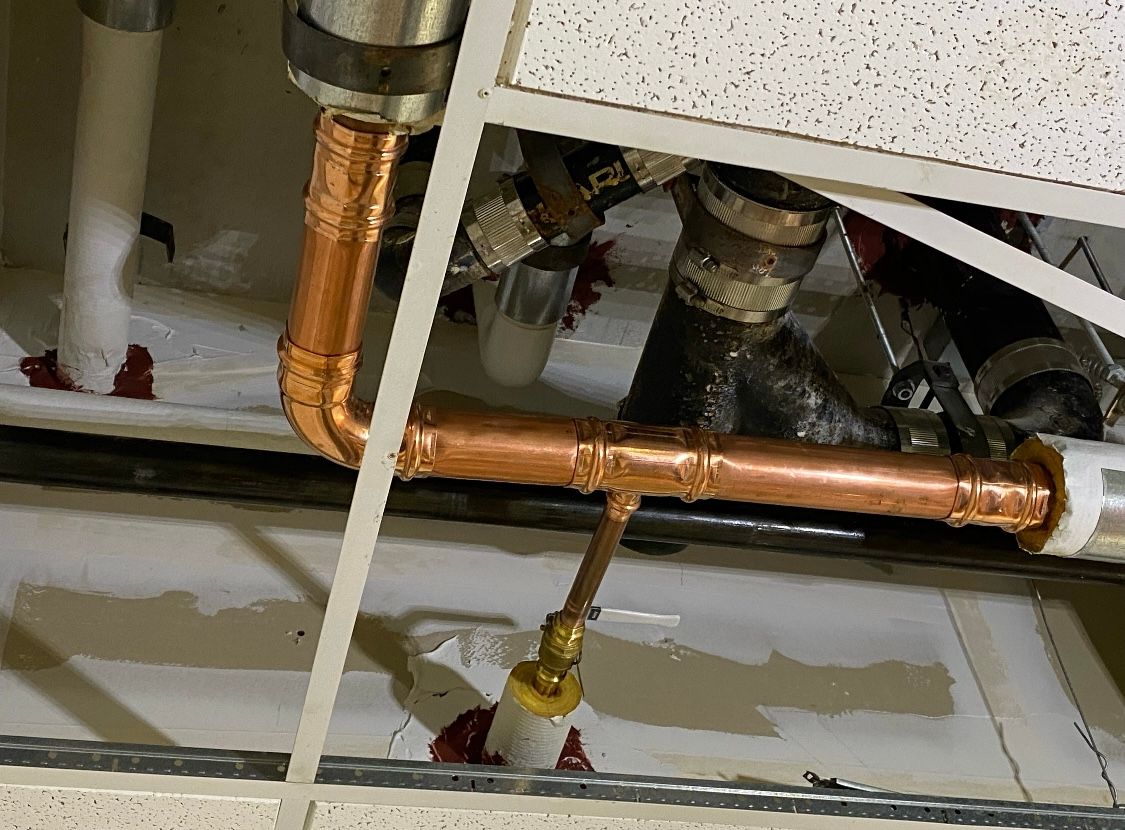 A commercial plumbing repair in Charlottesville, VA by Quality Plumbing