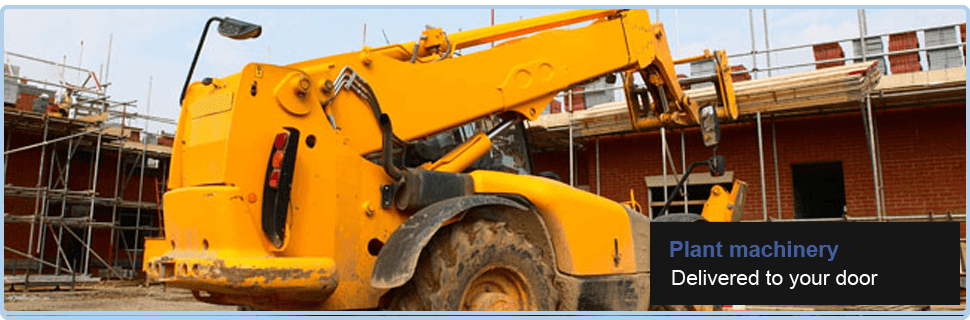 Yellow excavator working on a building site