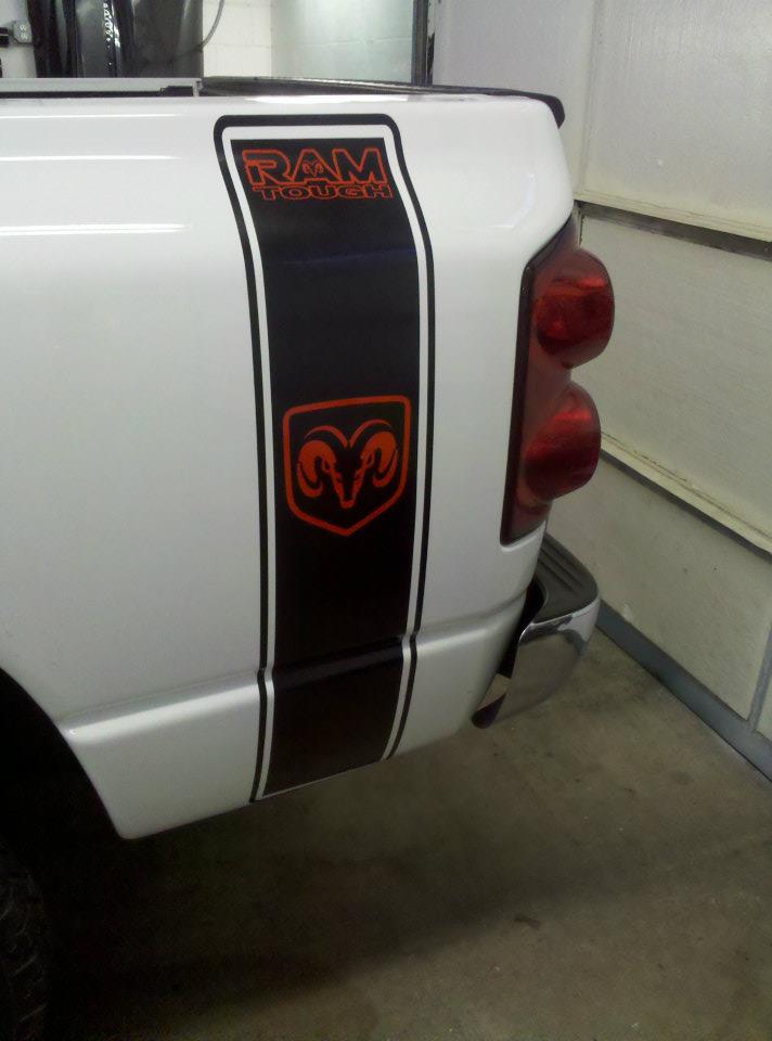 truck rear bed stripe