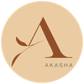 A circle with a letter a and the word akasha on it