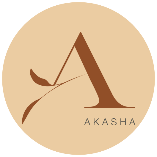 A circle with a letter a and the word akasha on it