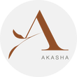 A logo for a company called akasha