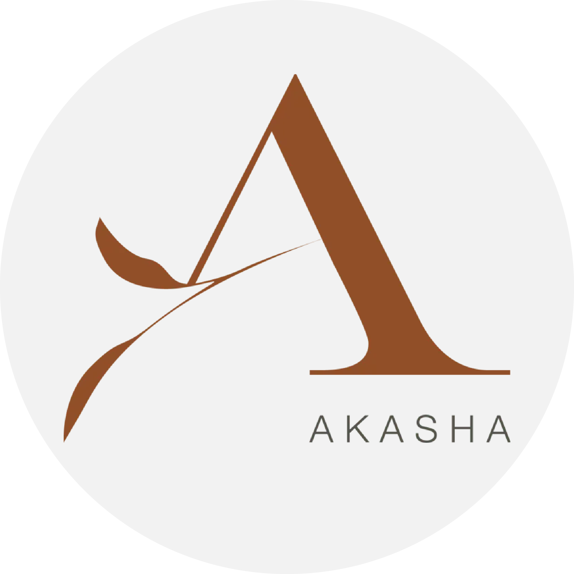 A logo for a company called akasha