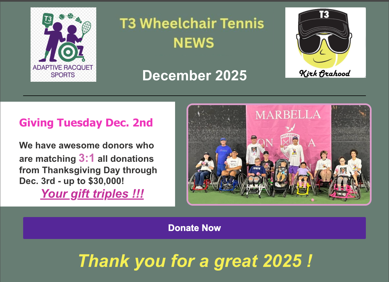 T3ARS December Newsletter