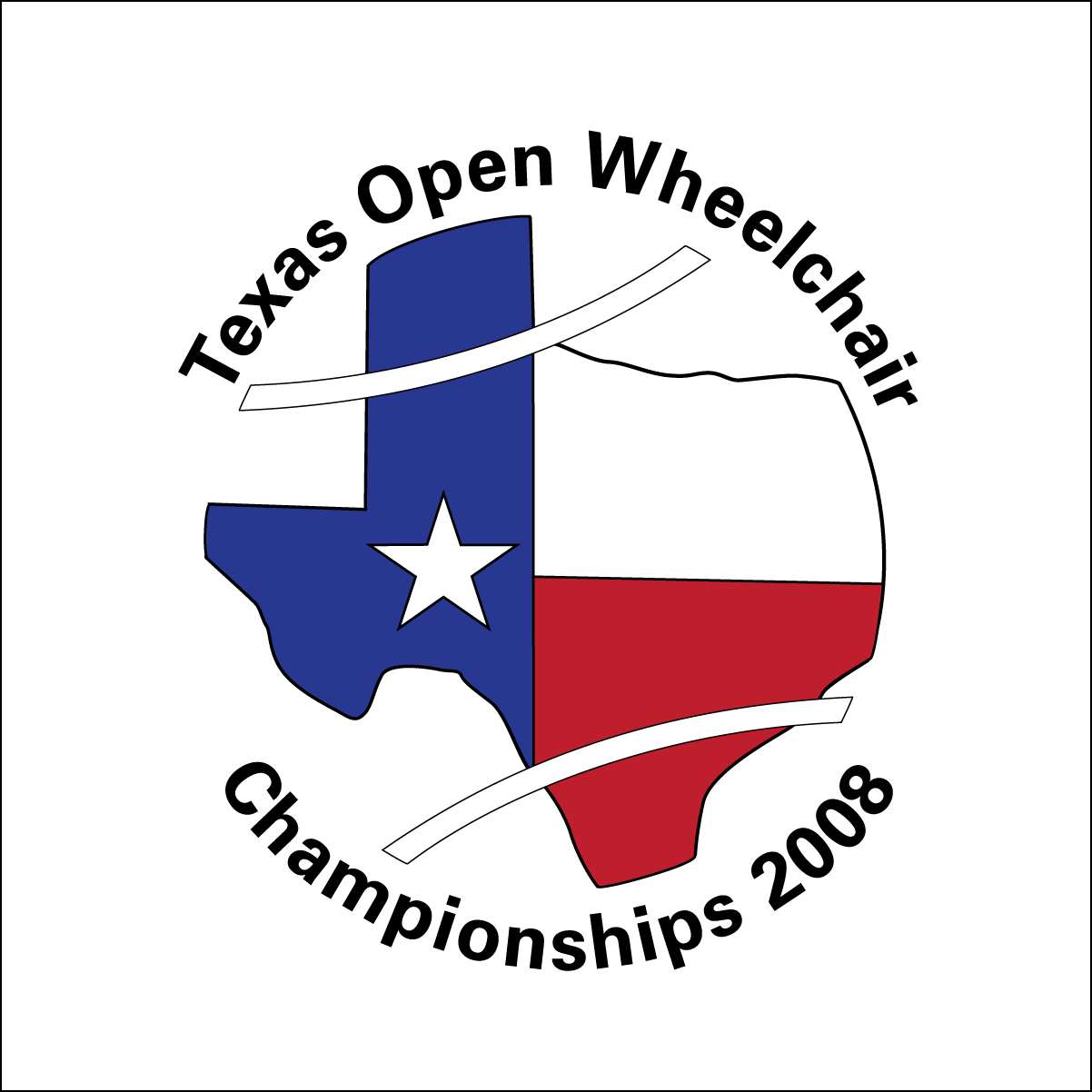 A logo for the texas open wheelchair championships 2008