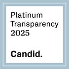 A logo for Platinum Transparency 2025 by Candid