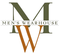 Men's Wearhouse logo: Brown and olive green 