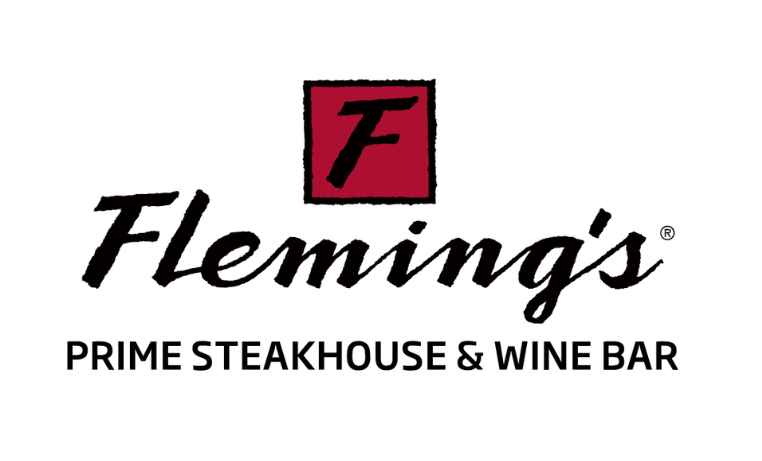 Fleming's Prime Steakhouse & Wine Bar logo with a stylized 