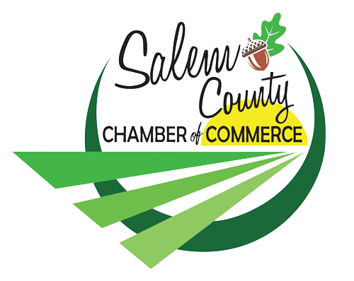 A logo for the salem county chamber of commerce