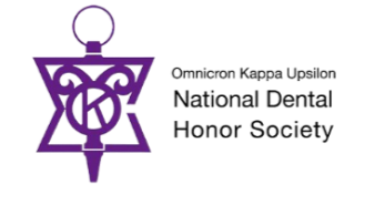 Purple Omicron Kappa Upsilon National Dental Honor Society logo.