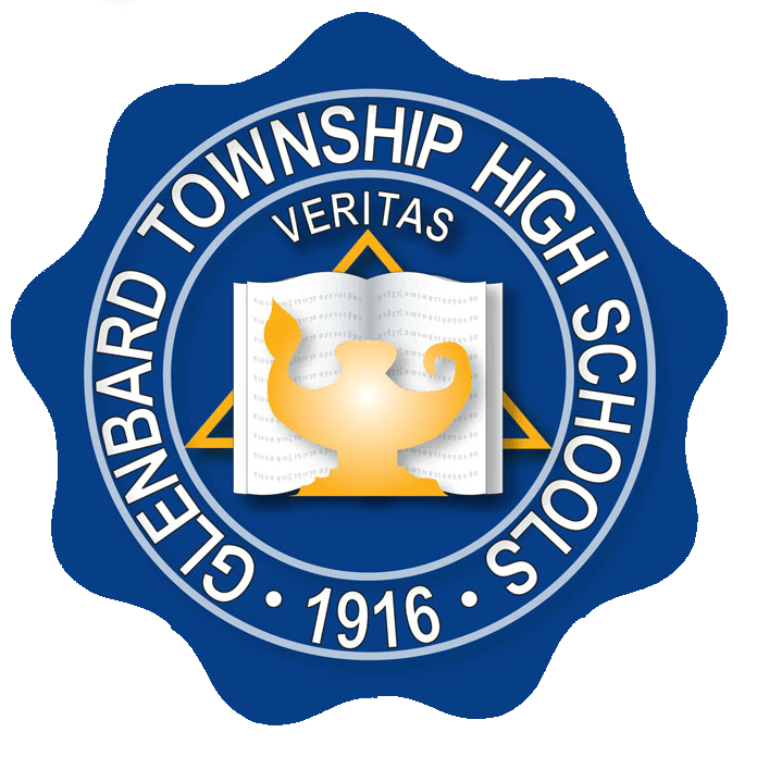 The logo for glenbard township high schools was created in 1916
