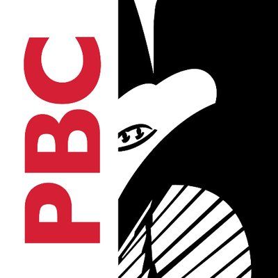 A black and white logo for a company called bbc