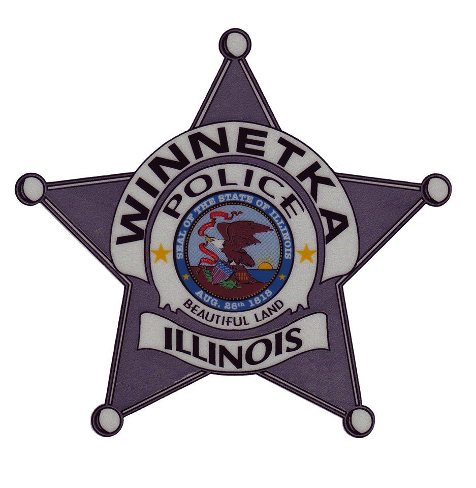 A badge for the winnetka police department in illinois