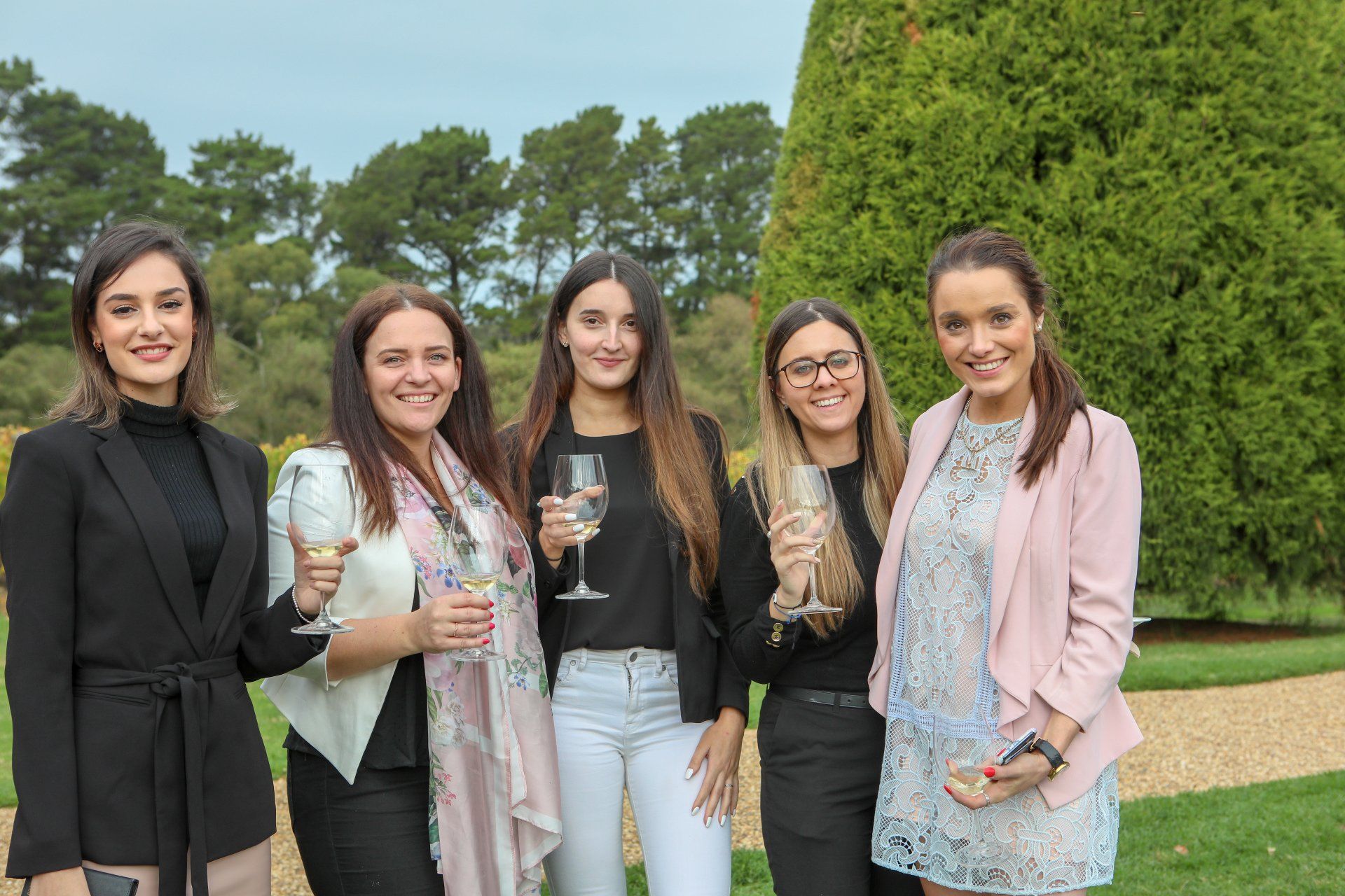 A group of people at a wine tasting at Luxury CPD