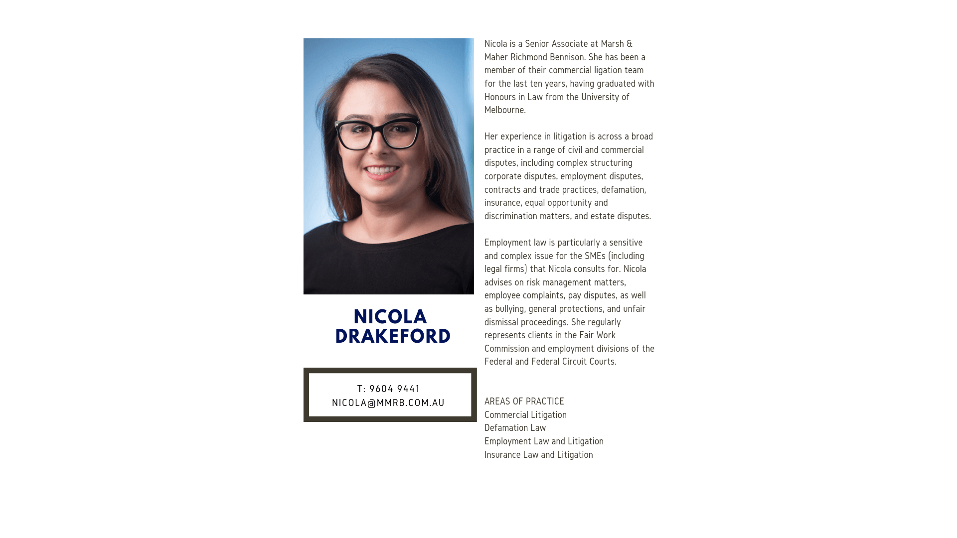 Nicola Drakeford - employment law specialist