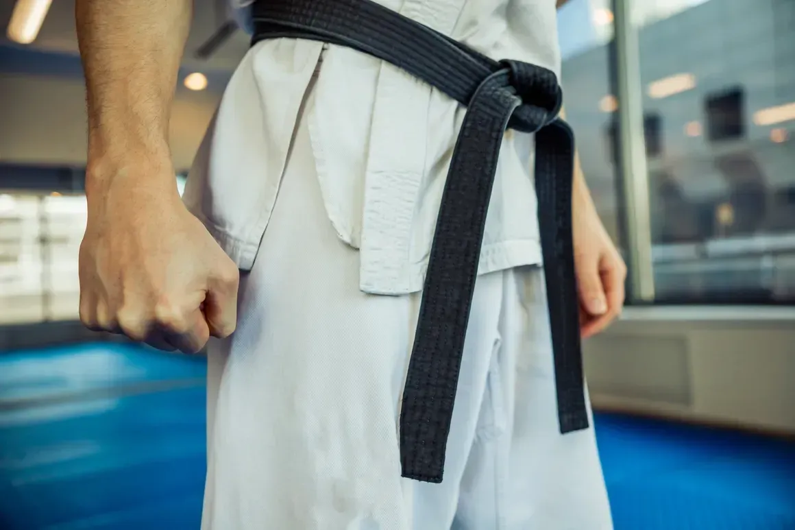 Advanced karate students performing high-level techniques at Shinboku Karate in Peterborough