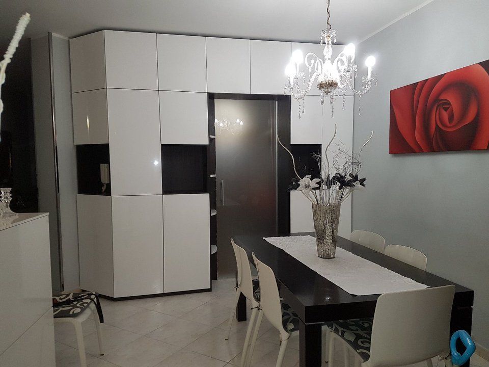 armadio su misura laccato bianco