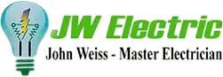 The logo for jw electric john weiss master electrician
