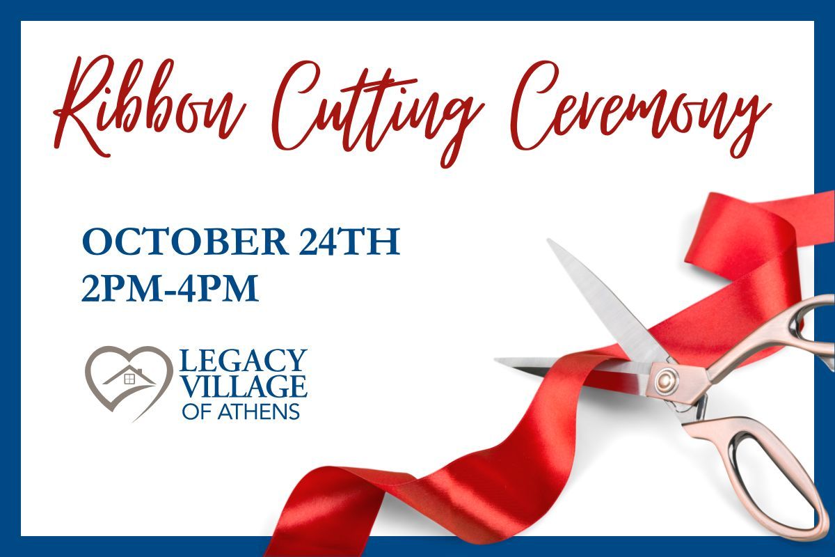 Ribbon cutting at Legacy Village of Athens