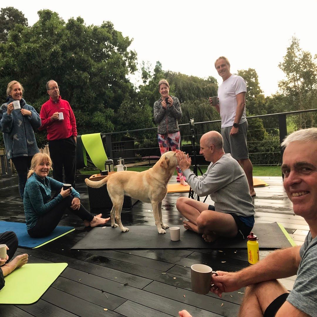 People sitting around sharing a coffee and time together - a kind of Swedish Fika