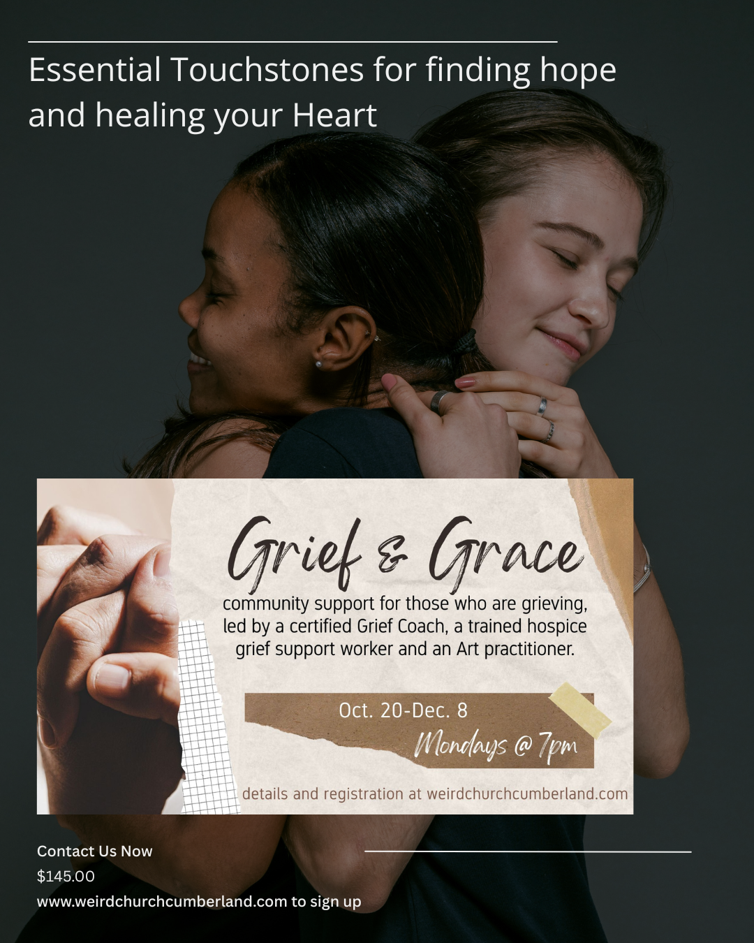 Grief Support Series Cumberland Art coaching caring safe place to help in reconciliation grief work mourning good mental health 