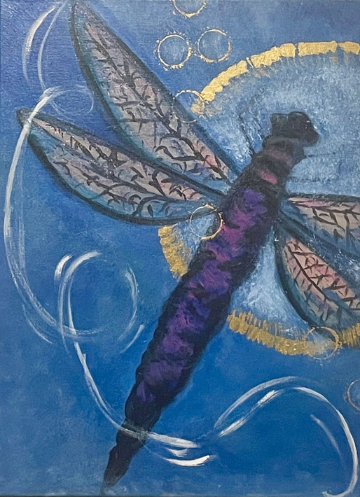 Mixed media painting  Transformation through Art