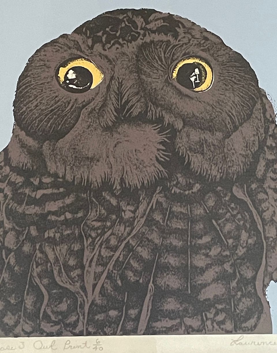 Limited edition silkscreen print by Lawrence Lowe for sale. Framed.