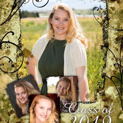 A picture of a girl with the year 2010 on it