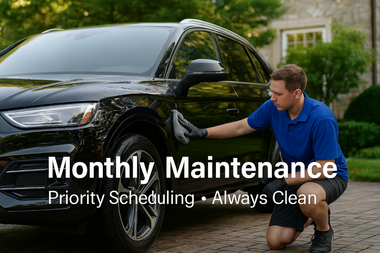 We Bring Our Own Water & Power. Monthly recurring mobile car detailing in Lower Merion and Bala Cynwyd.