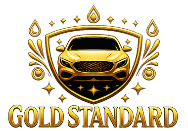 Gold Standard Mobile Detailing logo with slogan Be Bold with GOLD.