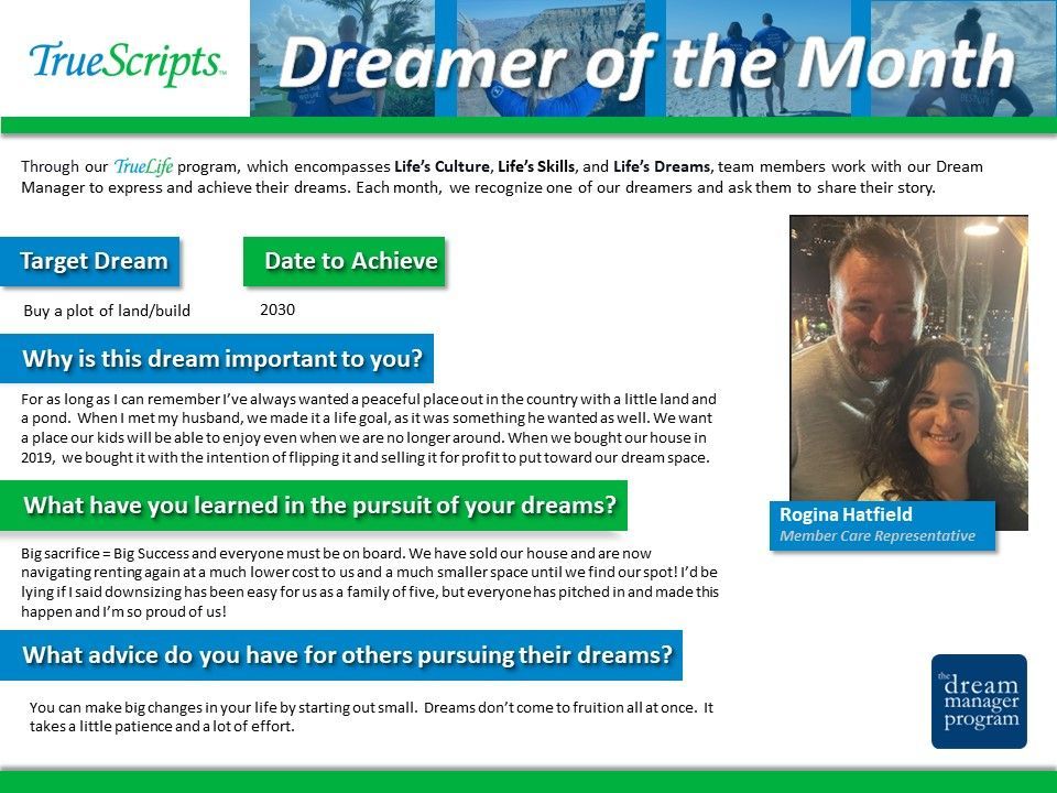September Dreamer of the Month
