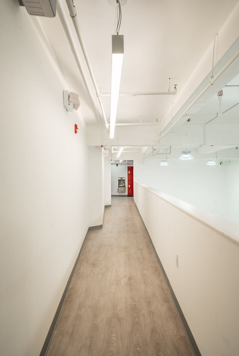 School Hallway with Lights — Brooklyn, NY — Hub Home Improvements