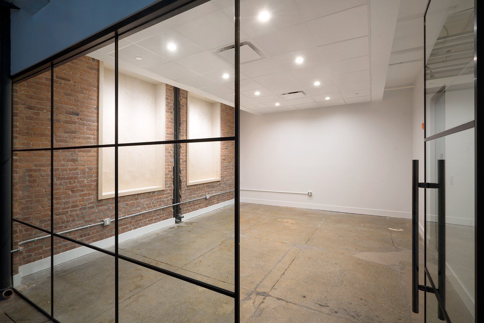 Empty Commercial Space with Recessed Lights — Brooklyn, NY — Hub Home Improvements