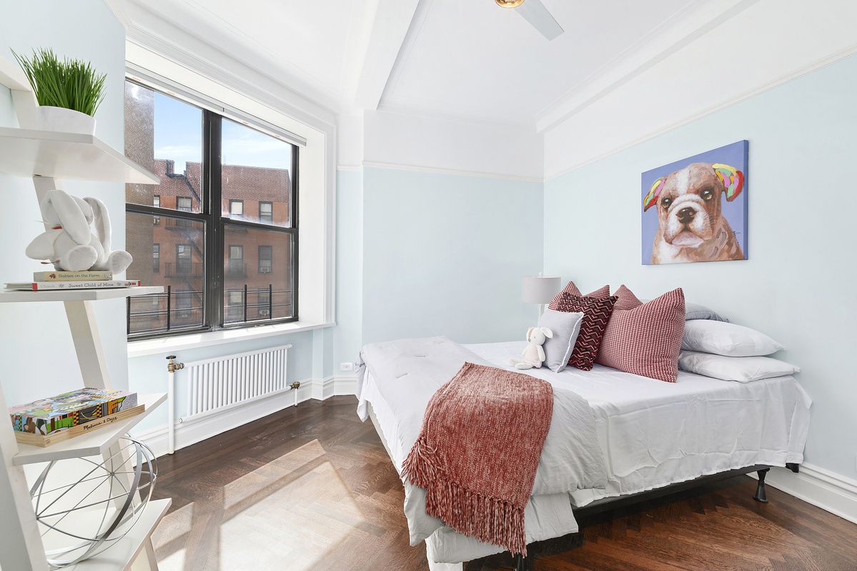 Bedroom with a Painting of Dog — Brooklyn, NY — Hub Home Improvements