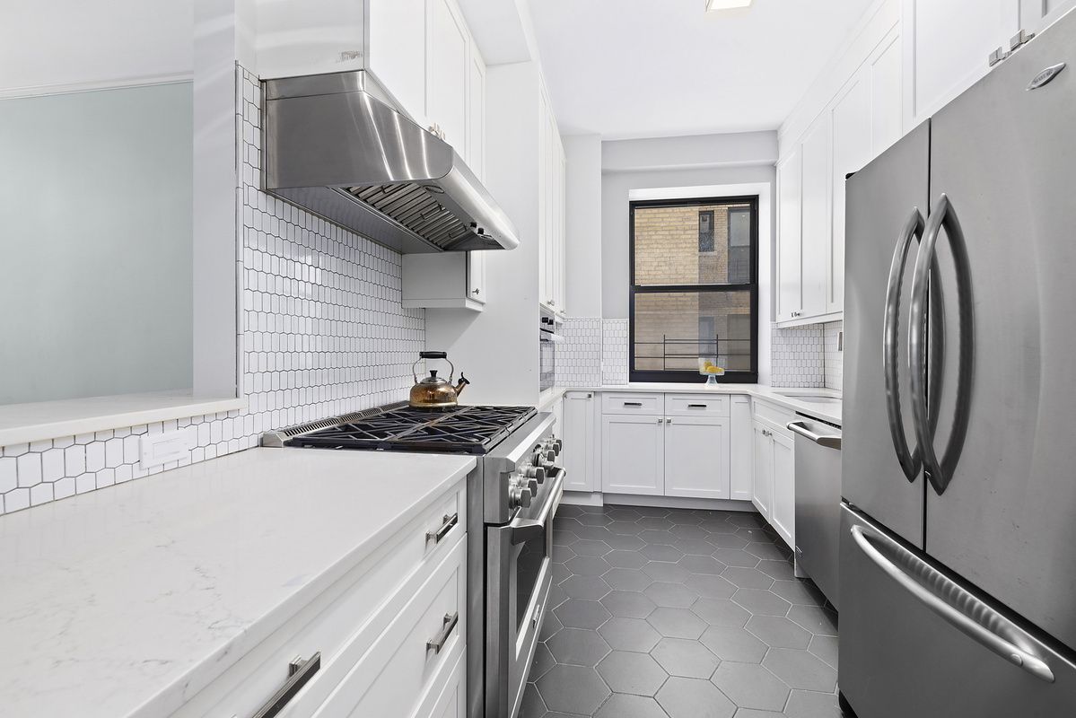 White Kitchen with Appliances — Brooklyn, NY — Hub Home Improvements