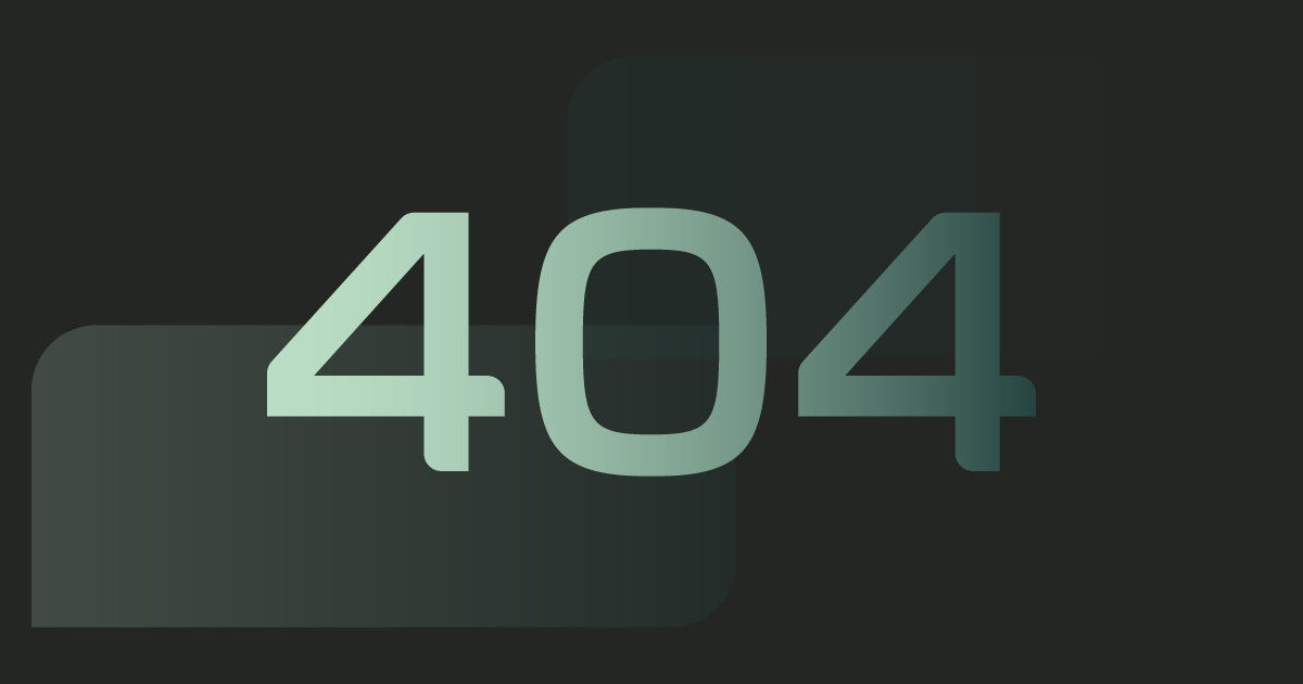 The number 404 is on a black background