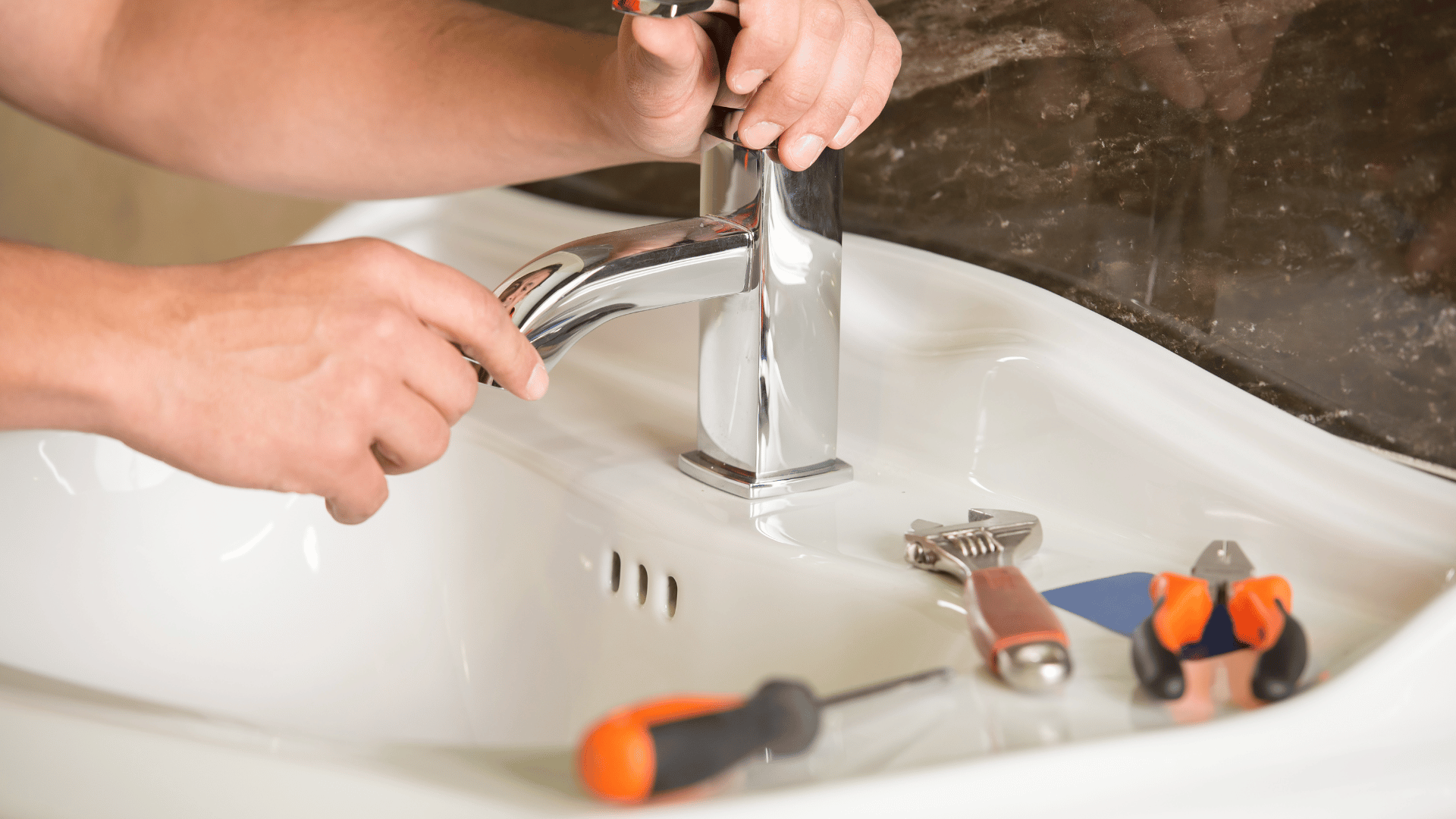Sink repair and faucet