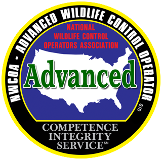 A logo for the national wildlife control operators association