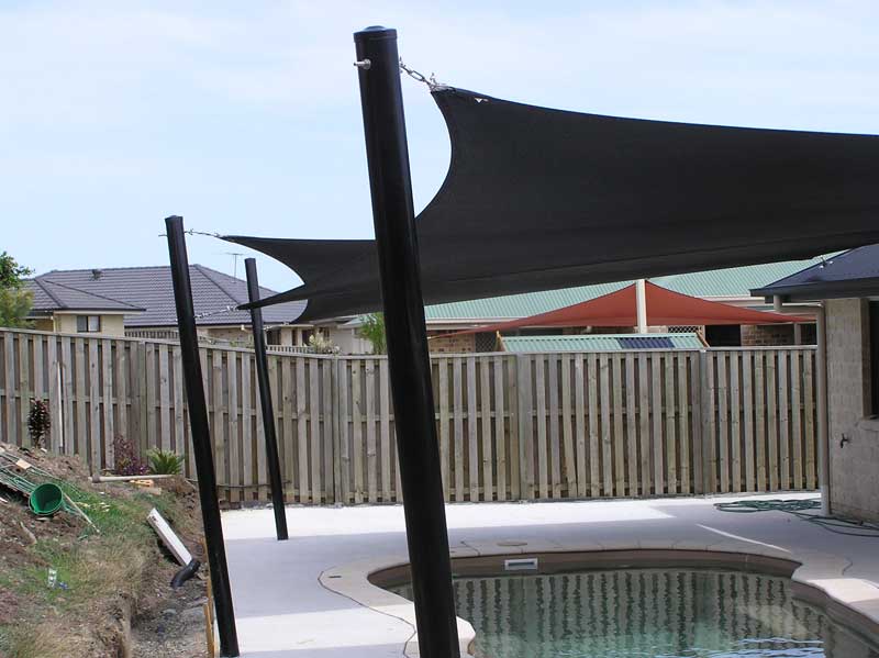 New Shade Sail Over Pool — Shade Sails In Coolum Beach, QLD