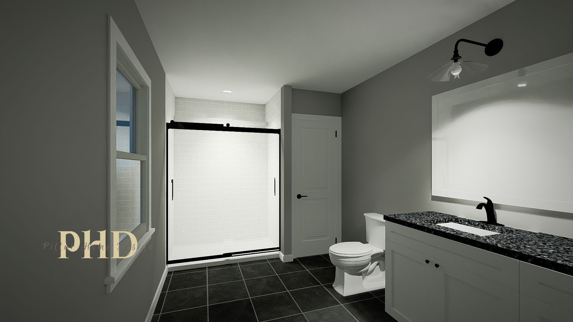 A bathroom with a bathtub and a walk in shower